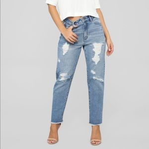High Rise Boyfriend Jeans